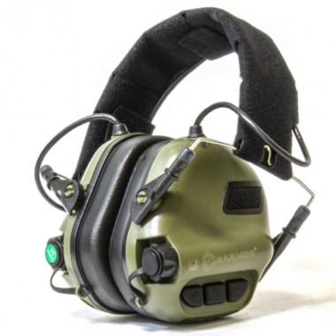 Активные стрелковые наушники EARMOR M31-FG, зеленые